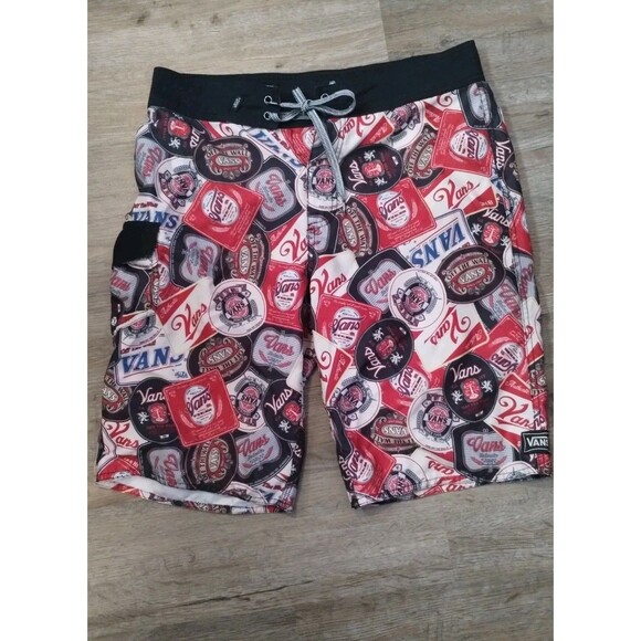 VTG NR MINT VANS 30 GRAPHIC BOARDSHORTS 'VANS OFF THE WALL LABELS' - Picture 1 of 6
